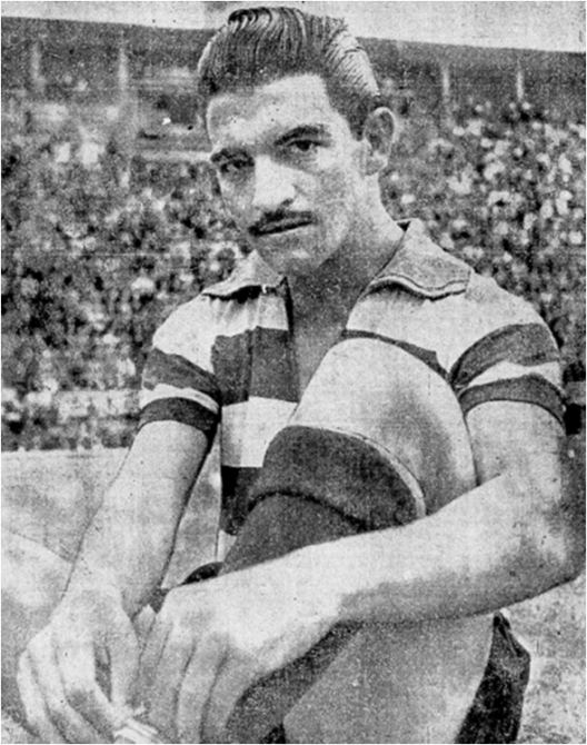 Américo fez muito sucesso pelo Linense. Crédito: Jornal Mundo Esportivo número 722 – Sexta Feira, 18 de fevereiro de 1955. 